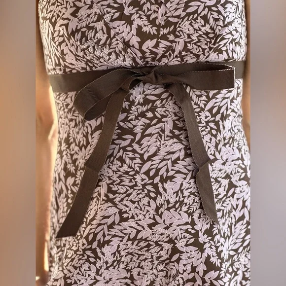 BCBG Max Azria Strapless Brown Floral Dress - Picture 4 of 5